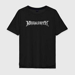 Футболка оверсайз мужская Megadeth, цвет: черный