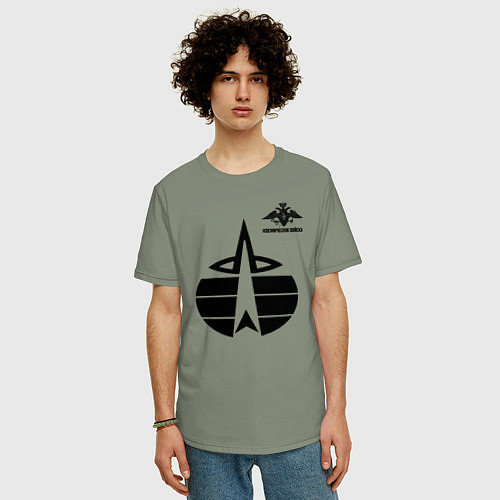 Мужская футболка оверсайз Космические войска / Авокадо – фото 3