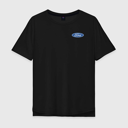 Мужская футболка оверсайз Ford / Черный – фото 1