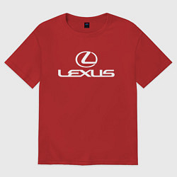 Футболка оверсайз мужская LEXUS, цвет: красный