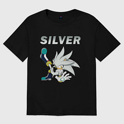 Футболка оверсайз мужская SONIC Silver, цвет: черный