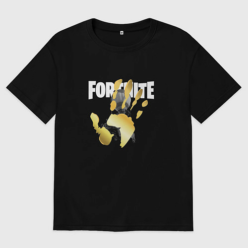 Мужская футболка оверсайз Fortnite / Черный – фото 1