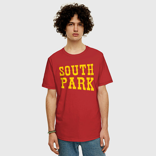 Мужская футболка оверсайз SOUTH PARK / Красный – фото 3