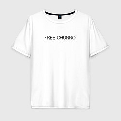 Футболка оверсайз мужская Free Churro Конь БоДжек, цвет: белый