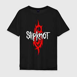 Футболка оверсайз мужская SLIPKNOT, цвет: черный