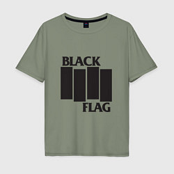 Футболка оверсайз мужская Black Flag, цвет: авокадо