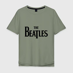 Футболка оверсайз мужская The Beatles, цвет: авокадо