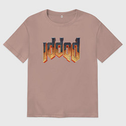 Мужская футболка оверсайз IDDQD DOOM
