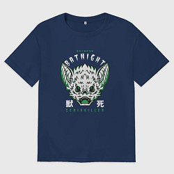 Футболка оверсайз мужская BATNIGHT, цвет: тёмно-синий