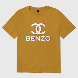 Футболка оверсайз мужская BBT BENZO GANG, цвет: горчичный