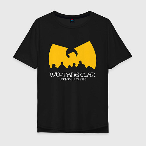 Мужская футболка оверсайз Wu-Tang Clan / Черный – фото 1