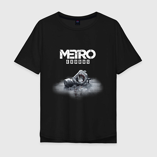 Мужская футболка оверсайз METRO EXODUS / Черный – фото 1