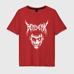 Футболка оверсайз мужская BERSERK, цвет: красный