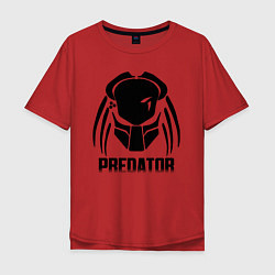 Футболка оверсайз мужская PREDATOR, цвет: красный