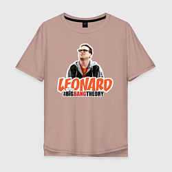 Футболка оверсайз мужская Leonard, цвет: пыльно-розовый