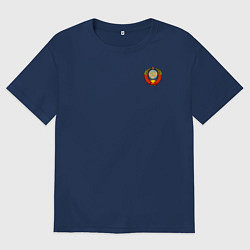 Футболка оверсайз мужская СССР, цвет: тёмно-синий