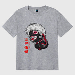 Футболка оверсайз мужская TOKYO GHOUL, цвет: меланж