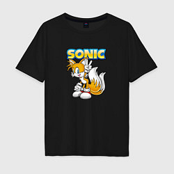 Мужская футболка оверсайз Sonic