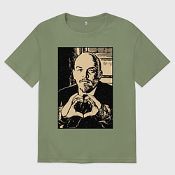 Мужская футболка оверсайз Ленин Oko