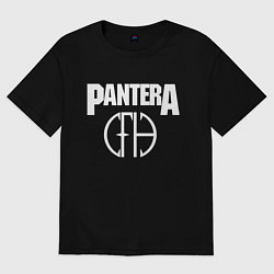 Футболка оверсайз мужская Pantera, цвет: черный