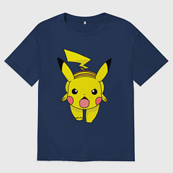 Мужская футболка оверсайз ПикачуПикачу