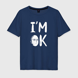 Футболка оверсайз мужская IM OK, цвет: тёмно-синий