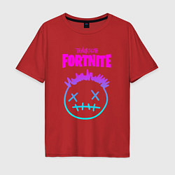 Футболка оверсайз мужская TRAVIS SCOTT X FORTNITE, цвет: красный