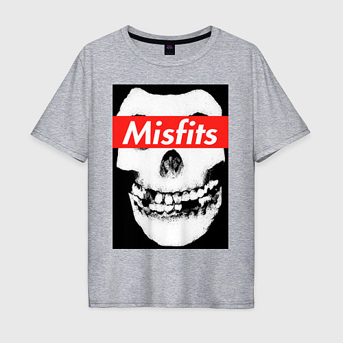 Мужская футболка оверсайз Misfits / Меланж – фото 1