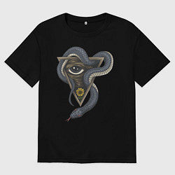 Мужская футболка оверсайз Иллюминаты