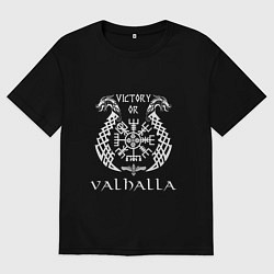 Футболка оверсайз мужская Valhalla, цвет: черный