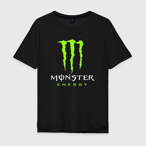 Мужская футболка оверсайз MONSTER ENERGY / Черный – фото 1