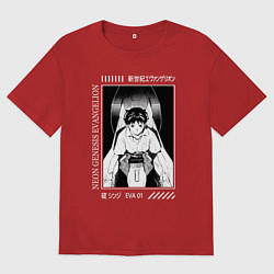 Мужская футболка оверсайз Синдзи Икари, Евангелион