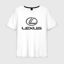 Футболка оверсайз мужская LEXUS, цвет: белый