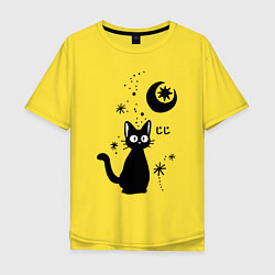 Мужская футболка оверсайз Jiji Cat