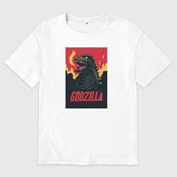 Мужская футболка оверсайз Godzilla