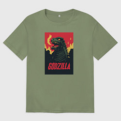 Мужская футболка оверсайз Godzilla