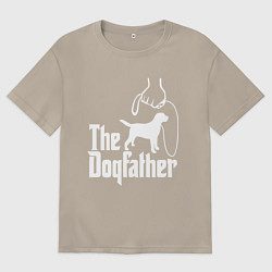 Мужская футболка оверсайз The Dogfather - пародия
