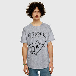 Футболка оверсайз мужская Nirvana Flipper, цвет: меланж — фото 2