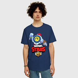 Футболка оверсайз мужская BRAWL STARS NANI, цвет: тёмно-синий — фото 2