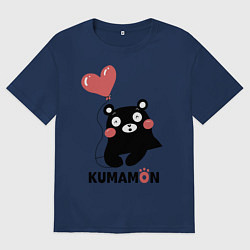 Футболка оверсайз мужская Kumamon, цвет: тёмно-синий
