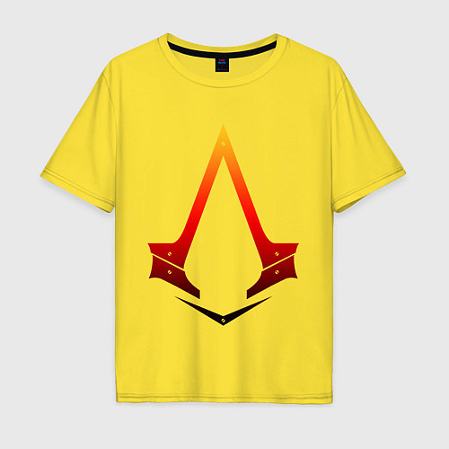 Мужская футболка оверсайз Assassins Creed / Желтый – фото 1