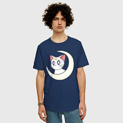 Футболка оверсайз мужская Artemis, цвет: тёмно-синий — фото 2