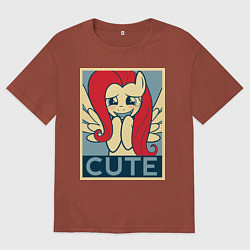 Мужская футболка оверсайз Fluttershy cute