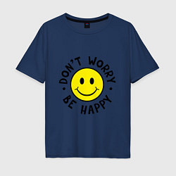 Мужская футболка оверсайз DONT WORRY BE HAPPY