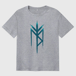 Мужская футболка оверсайз Руны