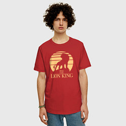Футболка оверсайз мужская The Lion King, цвет: красный — фото 2