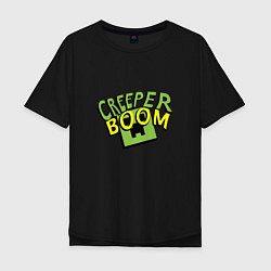 Мужская футболка оверсайз Creeper Boom