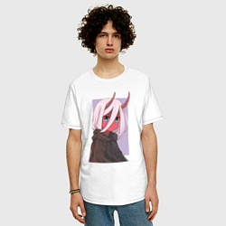 Футболка оверсайз мужская Zero Two Ne1t, цвет: белый — фото 2