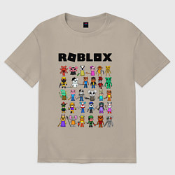 Футболка оверсайз мужская ROBLOX PIGGY, цвет: миндальный