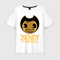 Футболка оверсайз мужская Bendy And The Ink Machine, цвет: белый